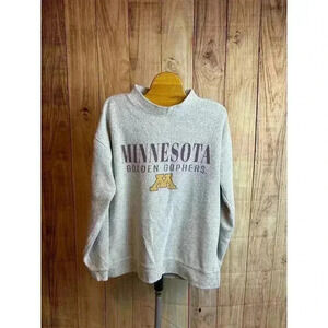 Minnesota Golden Gophers Mock Neck Sweatshirt Bottom Drawers Size M